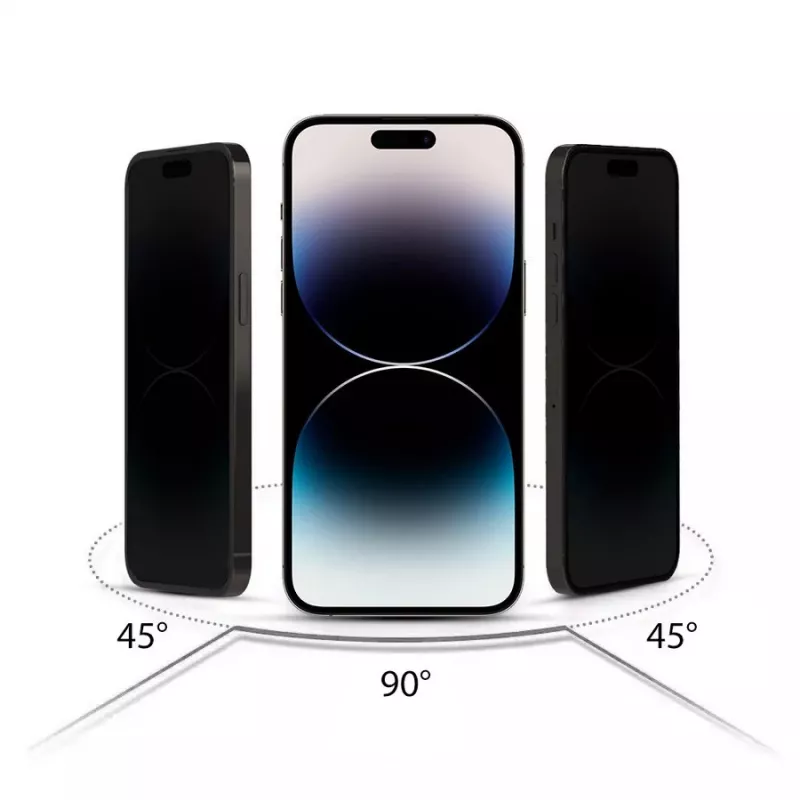HOFI Anti Spy Glass Pro+ Protetor de ecrã de privacidade para Apple iPhone 12 / 12 Pro