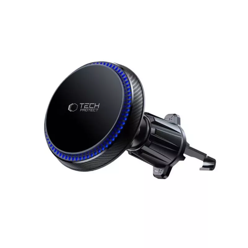 TECH-PROTECT MM15W-V4 Suporte magnético MagSafe para saída de ar do carro com carregador sem fios 15W preto