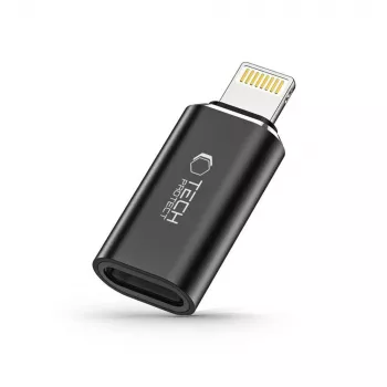 TECH-PROTECT ULTRABOOST Adaptador Lightning para USB-C preto