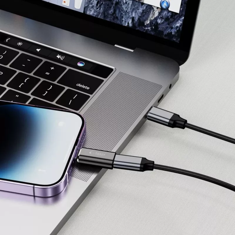 TECH-PROTECT ULTRABOOST Adaptador Lightning para USB-C preto