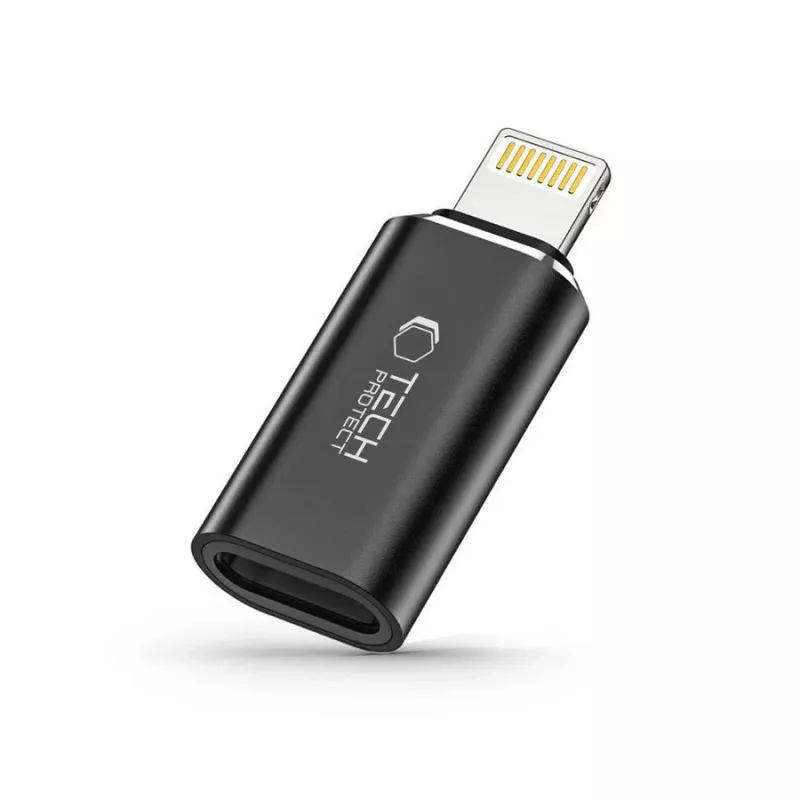TECH-PROTECT ULTRABOOST Adaptador Lightning para USB-C preto