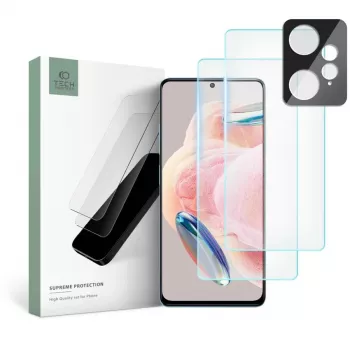 TECH-PROTECT Conjunto Supreme de vidro temperado + lente da câmara para Xiaomi Redmi Note 12 LTE