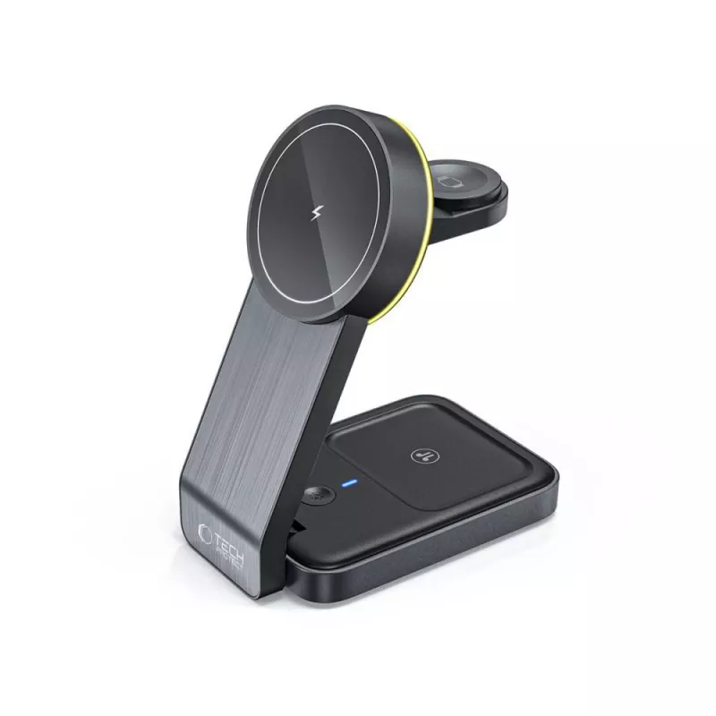 TECH-PROTECT QI15W-A28 3IN1 Carregador sem fios magnético MagSafe preto