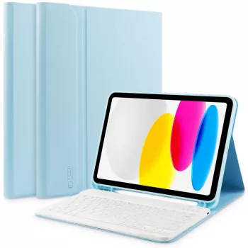 Tech-Protect SC Pen + Capa com teclado para iPad 10,9 polegadas 10.ª geração (2022) / 11 polegadas 11.ª geração (2025) - azul
