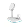 TECH-PROTECT QI15W-A27 3IN1 Carregador sem fios magnético MagSafe branco