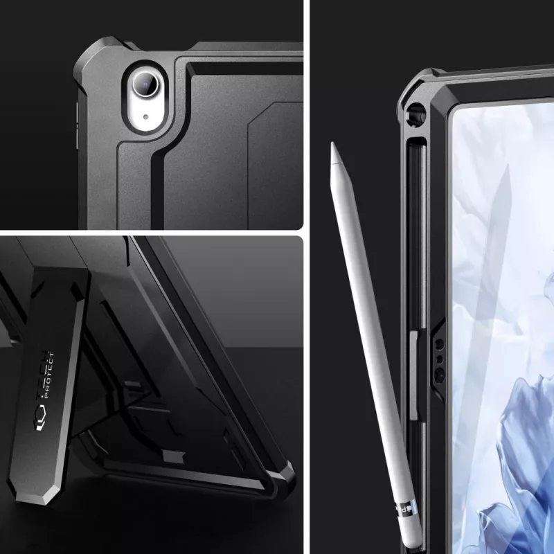 Tech-Protect Kevlar Pro capa para iPad 10.9 (10th Gen, 2022) / iPad 11 (2025), preto