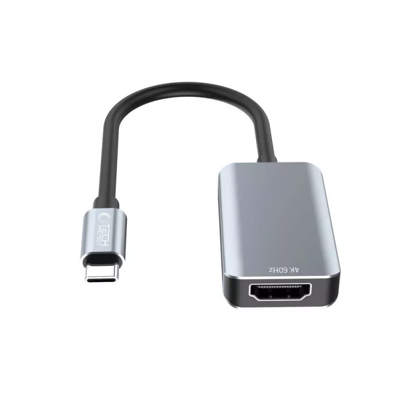 TECH-PROTECT ULTRABOOST Adaptador USB-C para HDMI 4K 60Hz preto