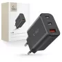 Tech-Protect NC30W Carregador USB-C 3 portas preto 30W