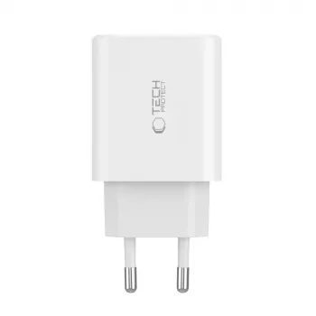 Tech-Protect NC30W Carregador USB-C 3 portas preto 30W