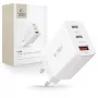 Tech-Protect NC30W Carregador de parede USB-C e USB-A 3 portas 30W branco
