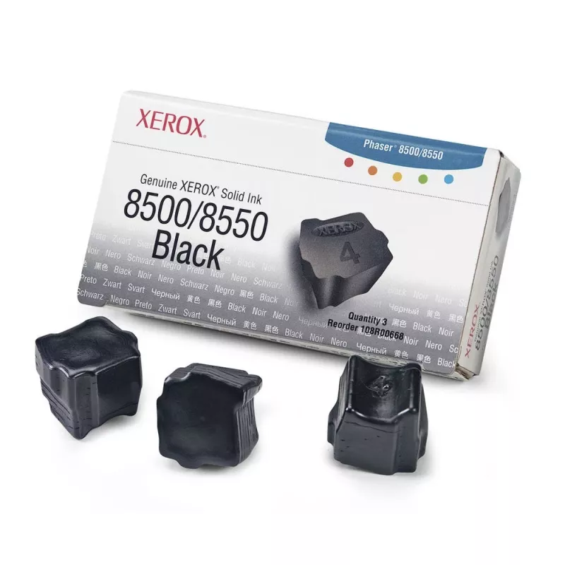 Barra de tinta sólida preta Xerox Phaser 8500/8550 - rendimento padrão - 1 pack