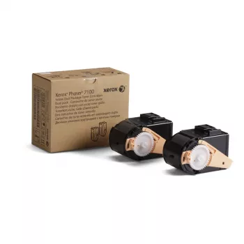 Xerox Phaser 7100 módulo de toner amarelo (pack de 2) alta capacidade 9000 páginas por tinteiro