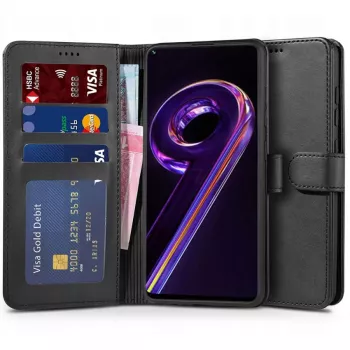 TECH-PROTECT capa com carteira para Realme 9 Pro, preto