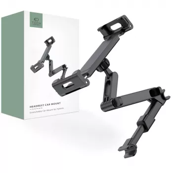 TECH-PROTECT V1 suporte de carro para encosto de cabeça extensível preto