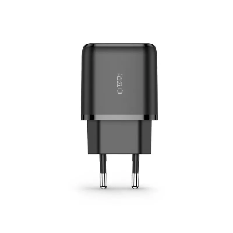 TECH-PROTECT C20W carregador de rede de 2 portas PD20W/QC3.0 preto