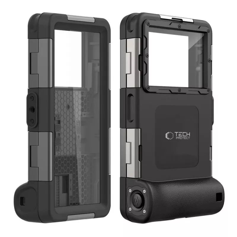 TECH-PROTECT IPX8 capa universal à prova de água para mergulho preta
