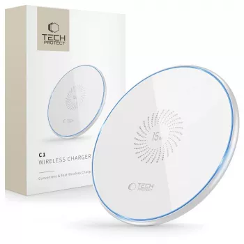 TECH-PROTECT QI15W-C1 carregador sem fios 15W branco