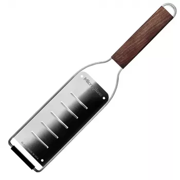 Ralador grosso Microplane - cabo preto, lâmina de aço inoxidável