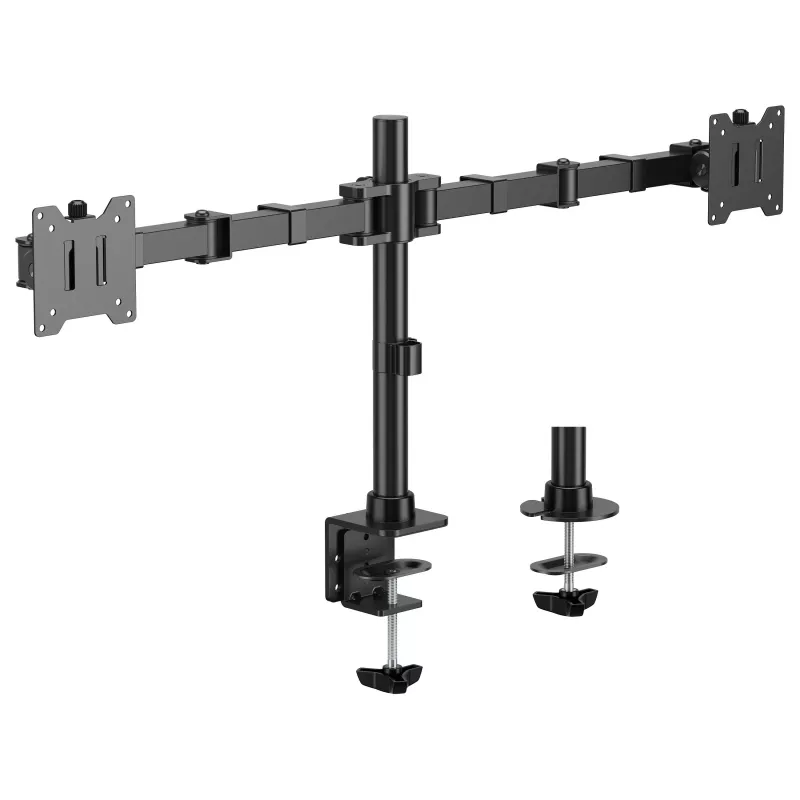 Suporte de mesa para dois monitores Equip 17-35 polegadas rotação 360° 20kg preto