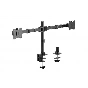 Suporte de mesa para dois monitores Equip 17-35 polegadas rotação 360° 20kg preto