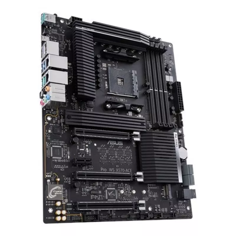 Placa-mãe para estação de trabalho ASUS Pro WS X570-ACE - AMD AM4 - DDR4 - ATX - Dual Gigabit LAN