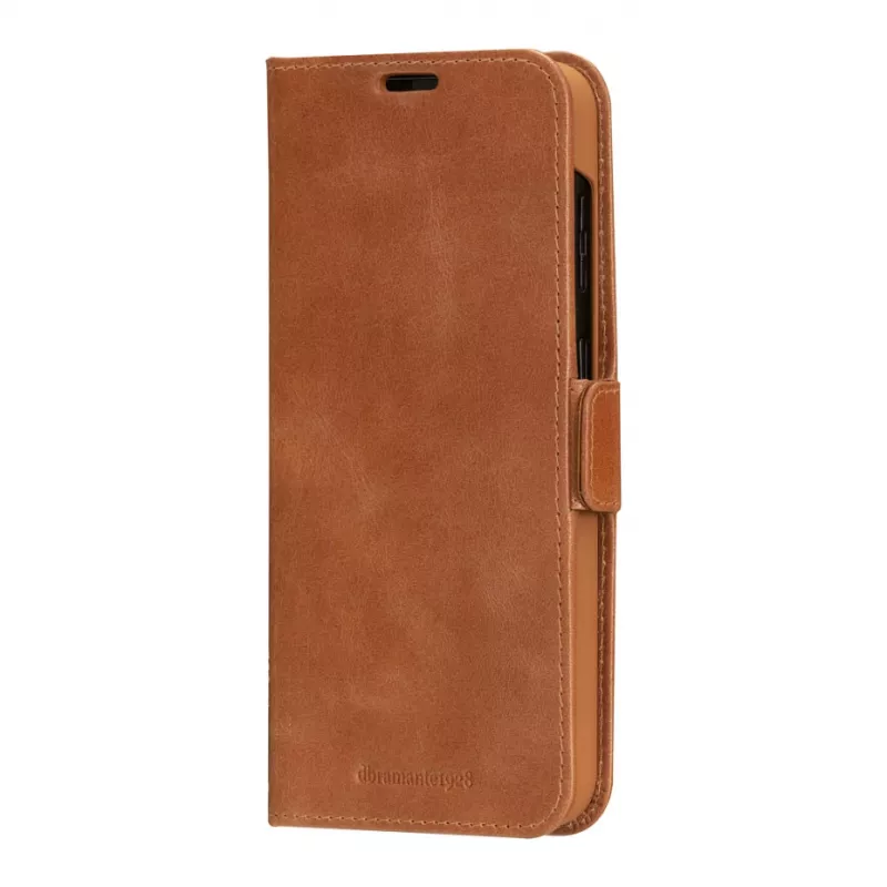 Capa flip dbramante1928 Copenhagen para Samsung Galaxy A54 - couro plena flor - castanho claro