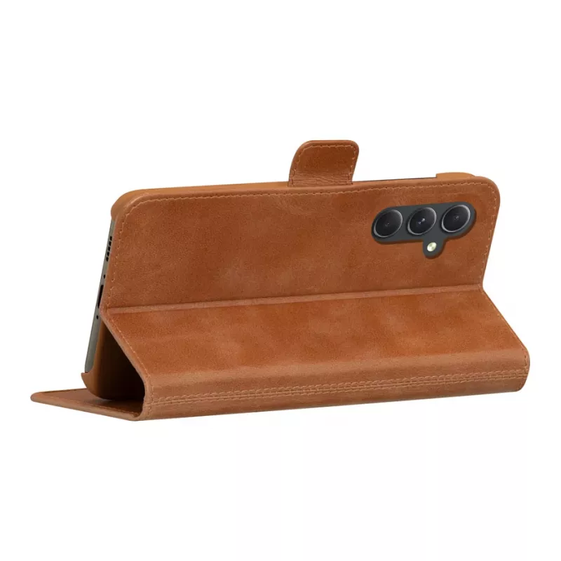 Capa flip dbramante1928 Copenhagen para Samsung Galaxy A54 - couro plena flor - castanho claro