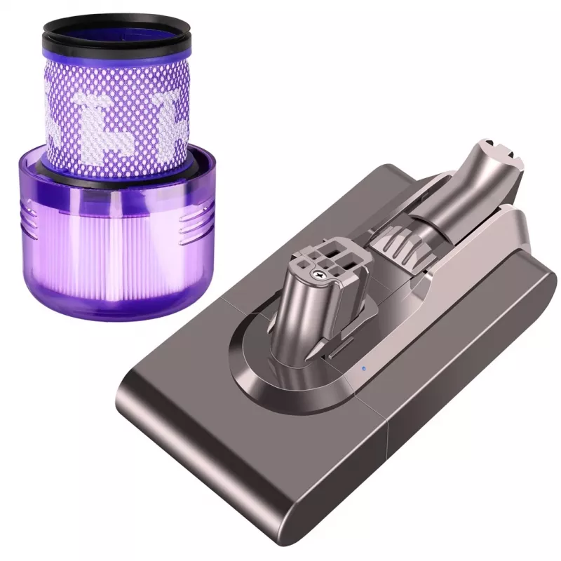 Bateria de substituição Extralink para Dyson V12 25,2V 2500mAh + filtro