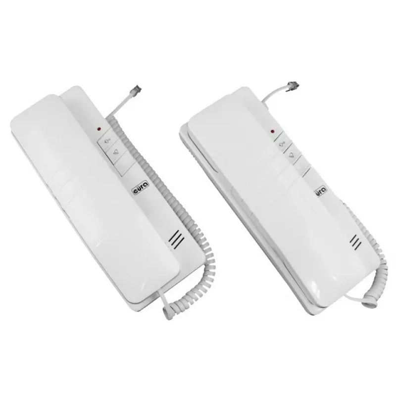 Intercomunicador de áudio com fios EURA ADP-48A3 (RL-3203CC) - branco/prateado