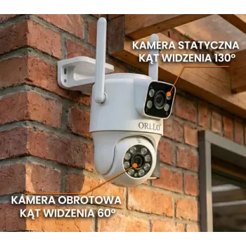 Câmara IP dupla HILOOK Orllo TZ19 (4MP+4MP Wi-Fi 4K IA)