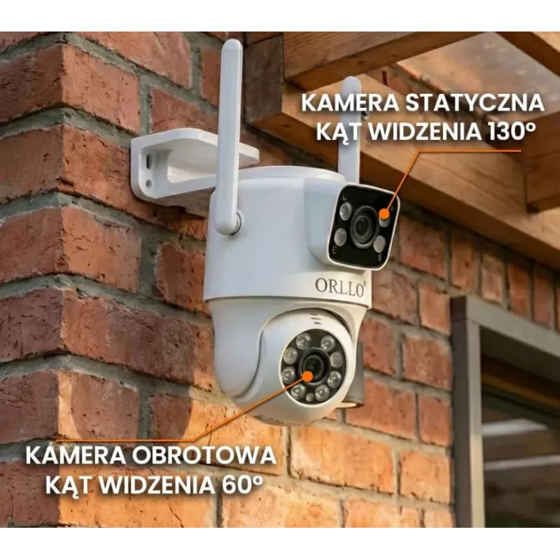Câmara IP dupla HILOOK Orllo TZ19 (4MP+4MP Wi-Fi 4K IA)