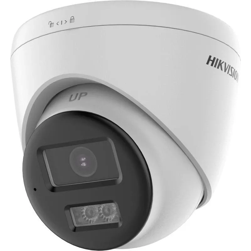 Câmara dome turret HD-TVI Hikvision DS-2CE78D0T-LTS(2.8mm) 2 MP com função de intercomunicador, objetiva de distância focal fixa