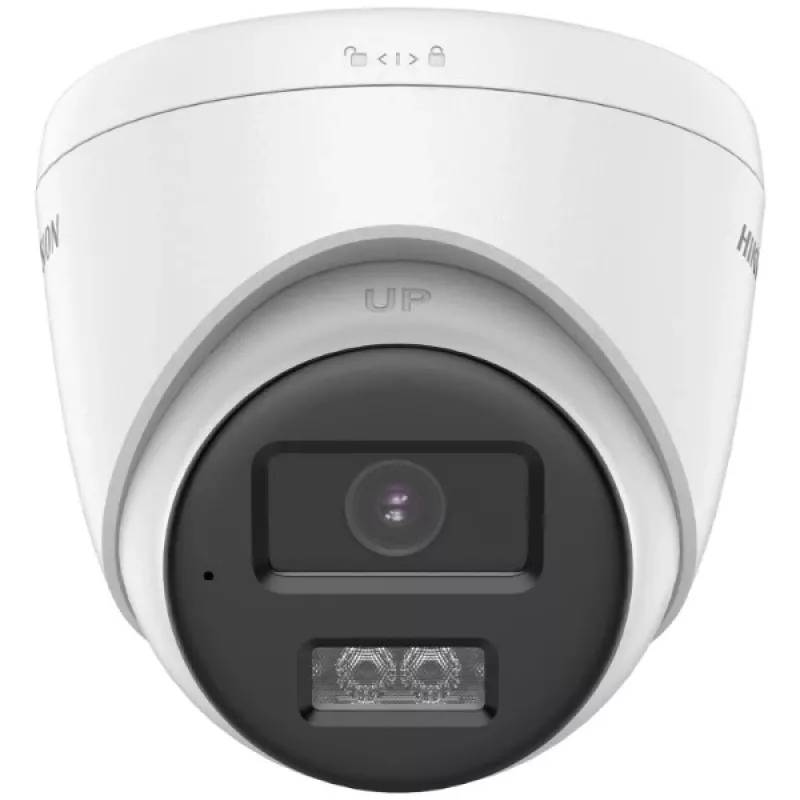 Câmara dome turret HD-TVI Hikvision DS-2CE78D0T-LTS(2.8mm) 2 MP com função de intercomunicador, objetiva de distância focal fixa