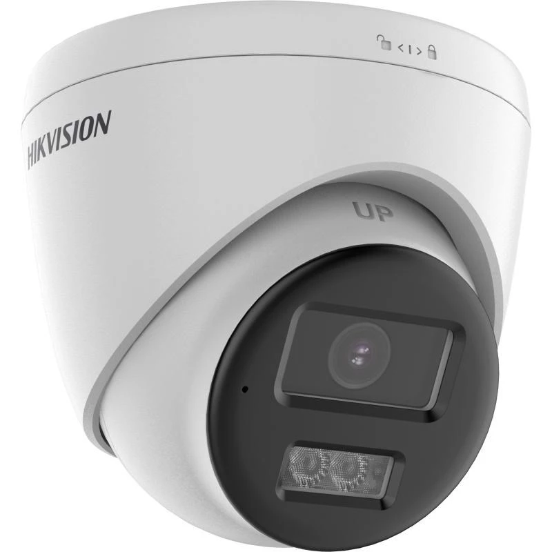 Câmara dome turret HD-TVI Hikvision DS-2CE78D0T-LTS(2.8mm) 2 MP com função de intercomunicador, objetiva de distância focal fixa