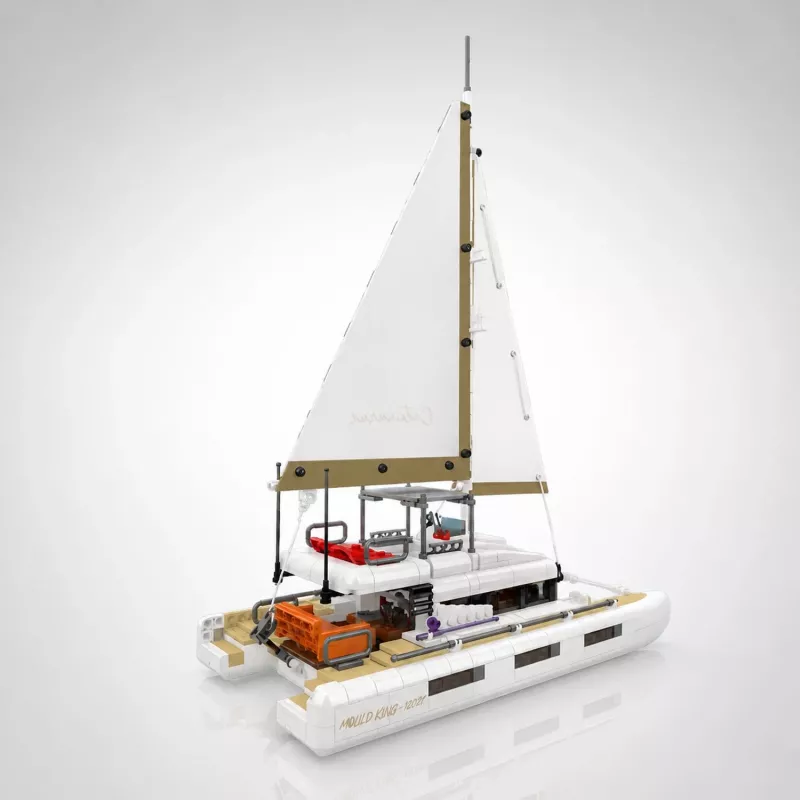 Conjunto de blocos de construção Mould King Catamaran Sailboat 10217 (890 peças)