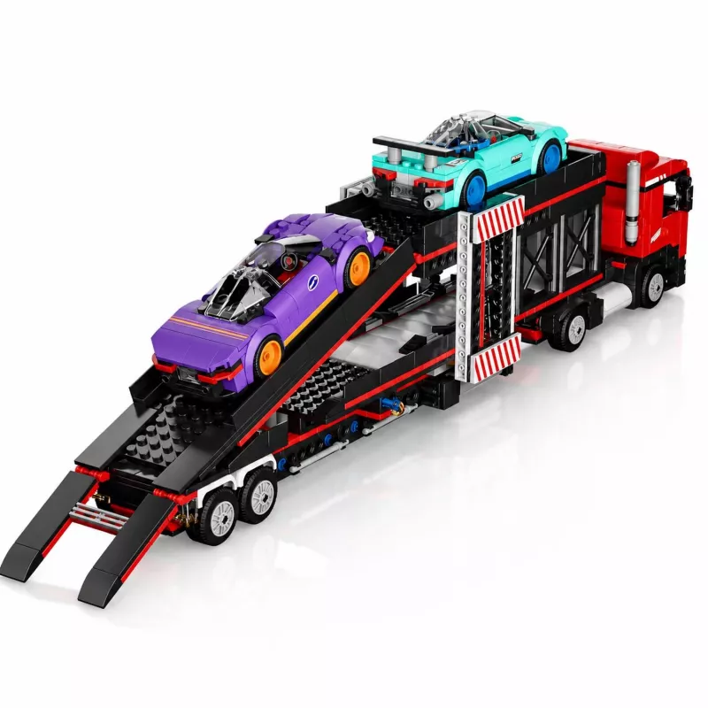 Conjunto de blocos de construção Mould King Sportscar Transporter Truck 24078 997 peças