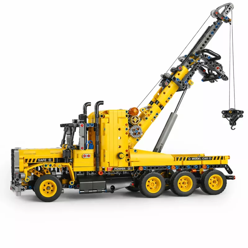 Conjunto de blocos de construção MOULD KING Tow Truck 17011S (1277 peças) - modelo Technic controlado por comando e aplicação