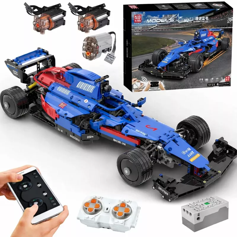 MOULD KING Carro de Fórmula 18024B conjunto de blocos (1065 peças)