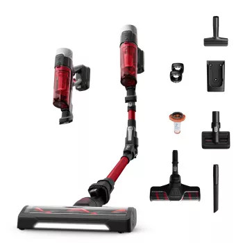 ROWENTA X-Force Flex 9.60 Complete RH2099 Aspirador com Bateria, Preto/Vermelho