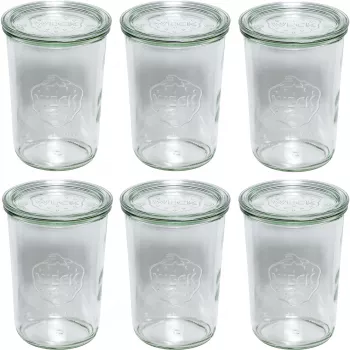 Frascos de conserva WECK 850 ml conjunto de 6 unid.