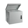 Caixa de parede 19 polegadas EFB-Elektronik IP55, 12U, porta de aço, profundidade 450 mm, RAL 7035