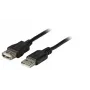 Cabo de extensão USB 2.0 EFB Elektronik A-A ficha macho para ficha fêmea 5m cinzento Classic
