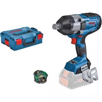 Chave de impacto a bateria BOSCH Professional BITURBO GDS 18V-1050 HC, encaixe quadrado 3/4 polegadas, 18 V, solo (azul/preto, Bluetooth, L-BOXX)