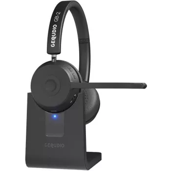 GEQUDIO Auscultador Bluetooth GB-2 com base de carregamento - Auscultador