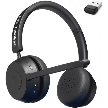 GEQUDIO Auscultador Bluetooth GB-2 com base de carregamento - Auscultador