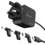 J5CREATE Carregador Mini USB-C GaN PD 67W com 3 tipos de fichas DC