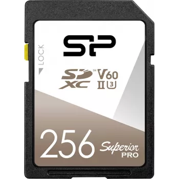 Silicon Power Superior Pro 256GB SDXC UHS-II U3 V60 cartão de memória (SP256GBSDXJV6V10)