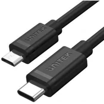 UNITEK Cabo USB-C para Micro USB 1m Preto Y-C473BK