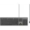 UNITEK SlimTap Teclado de Escritório com Fio, USB-A, Cinzento