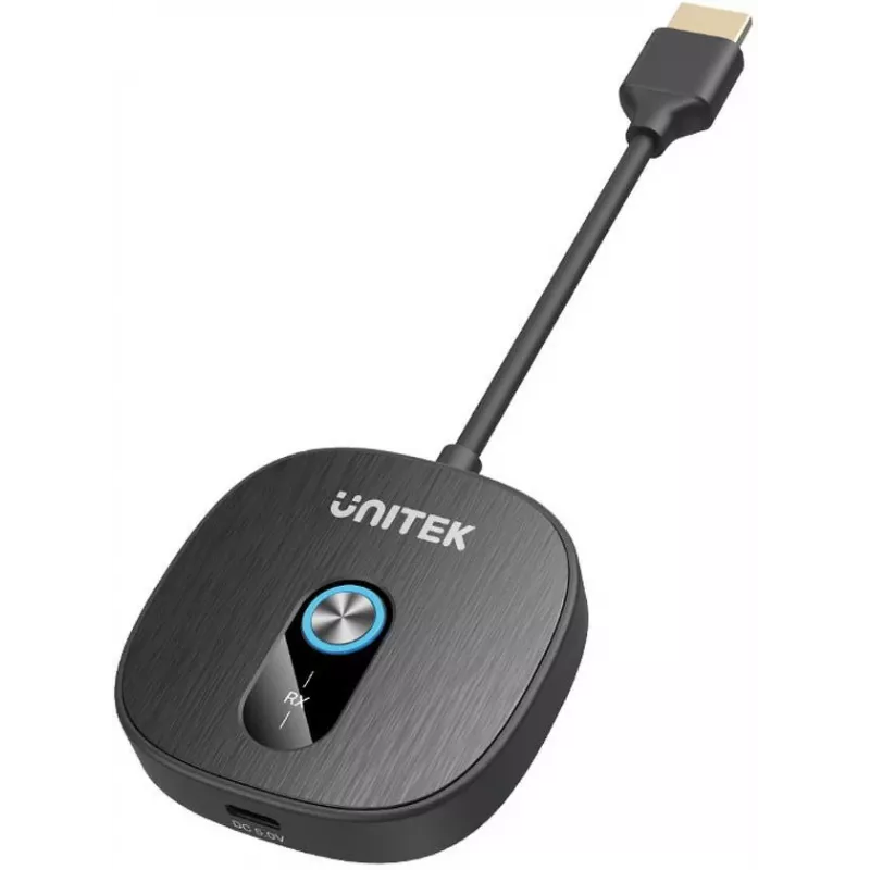 Unitek Recetor HDMI Sem Fios Adicional para Transmissor V1711A, Preto